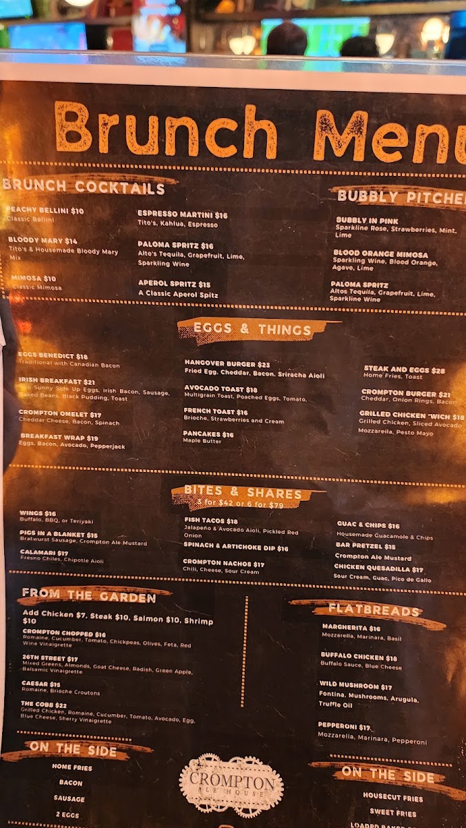 Crompton Ale House Menu - Image 5